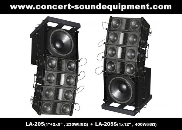 Dual 5" 8ohm 230W Mini Line Array Speaker For Fixed Installation In Conference,