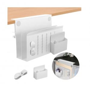 Double-Deck Hanging Desk Organizer Under Desk Laptop Stand for Clutter-Free Desk