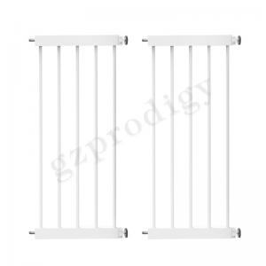 China 11.85 Inch Extendable Baby Gate , Ecofreindly Metal Dog Gate For Stairs supplier