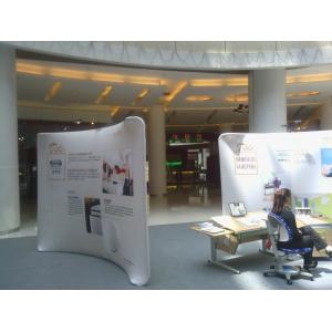China 10Ft Aluminum Stand Tension Fabric Displays , affordable booth displays for trade shows supplier