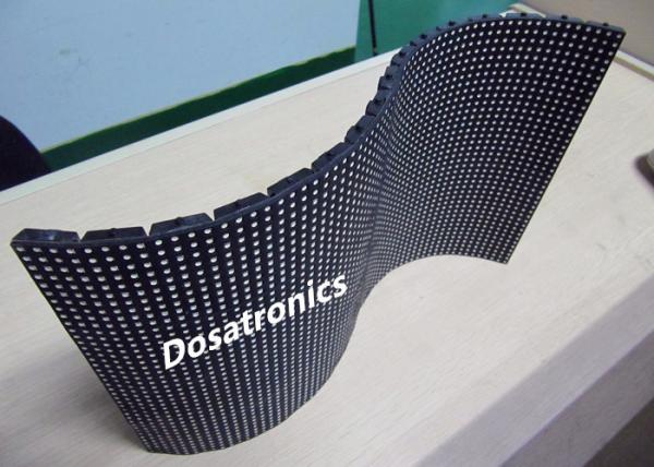 Reproducción de vídeo flexible LED de la pantalla suave LED de P6mm con ángulo de visión amplio