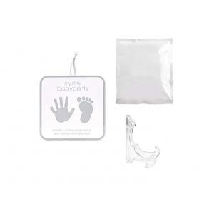 Customized Baby Keepsake Tin Souvenir Newborn Gift Hand And Footprint Clay Tin