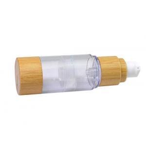 Bamboo Lotion Pump Airless Cosmetic Bottles 100 ML Without Tube