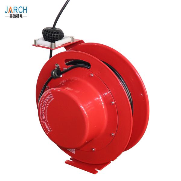 El carrete retractable de la manguera del cordón de resorte eléctrico 45 pies de 12/3 cordón GFCI se dobla mercado