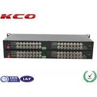 China Video To Fiber Optic Converter 32 Video Ways Rack Mountable Long Distance Point on sale