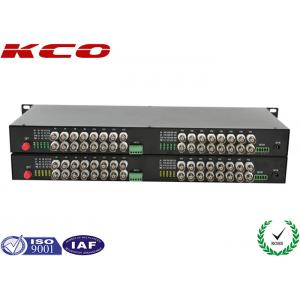 China Video To Fiber Optic Converter 32 Video Ways Rack Mountable Long Distance Point supplier