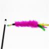 China Colorful Rabbit Hair Cat Feather Teaser Wand Toy Size Customized ODM / OEM Accpeted wholesale