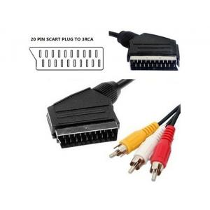 20 Pin Scart to 3RCA Plug Cable