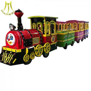 China Hansel shopping mall battery operated amusement trackless electric trains supplier