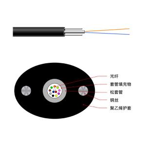 China Steel Wire Strength Member FTTH Fiber Optic Cable GYXTPY supplier