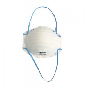 Nonwoven FFP2 Cupped Face Mask , Head Wearing Disposable Dust Mask