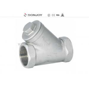China SS304 / SS316L Y type Fileter Sanitary Ball Valve ,  Angle Filter BSP Thread connection supplier