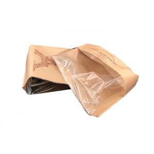 China Kraft Eco Friendly Food Packaging Bags With Front Window CE Certification supplier