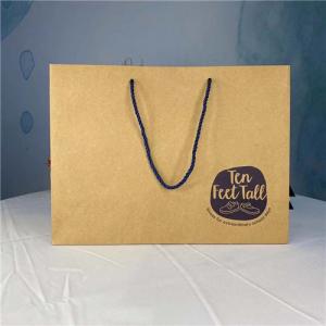 China Hot Stamping Logo Large Model Kraft Paper Gift Bags supplier
