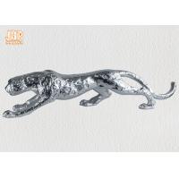 China Polyresin Animal Figurines Glass Tiger Statue on sale