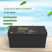 China Solar LFP Rechargeable Deep Cycle Battery 12V 200Ah Cell Energy Battery Pack on sale