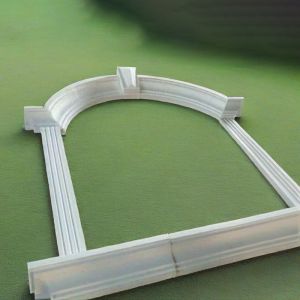 China Door Wall Exterior Window Stucco Trim White Flat Ornament Cornice Panel Polyurethane wholesale