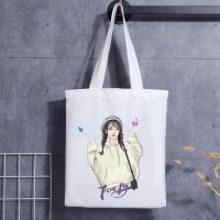 China Custom Mini Canvas Tote Cotton Bag Printed Handbag Handle Canvas Tote Bag on sale