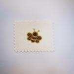 Stylish And Lovely Bee Embroidery Patch Electroplating For Clothing