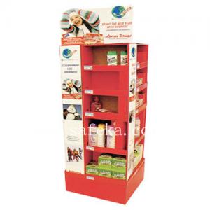 Custom Cardboard Pallet Display stand Unit for Supermarket