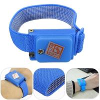 China Blue Metal Anti Static ESD Wrist Strap Wireless Electronic Work Cordless on sale