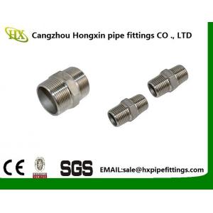 China 2 Hex Nipple 3/8 Male x 3/8 Male 304 Stainless Steel threaded Pipe Fitting NPT supplier