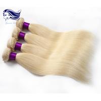 China Remy Blond Color Human Hair Extensions / Colored Weave Hair Extensions on sale
