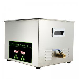 China Lab Instrument Digital Ultrasonic Cleaner 15L Stainless Steel Mechanical Knob Switch supplier