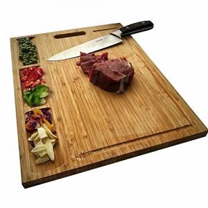 China 18 Inch Bamboo Butcher Block With Groove / Bamboo Cutting Boards For Kitchen supplier