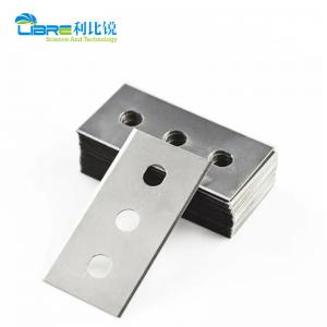 China Three Hole Film Cutting Blade Double Bevels Industrial Razor Blade supplier