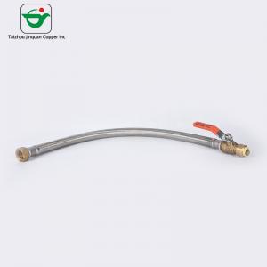 China Water Heater 18 Flexible Stainless Steel Braided Hose With Ball Valves supplier