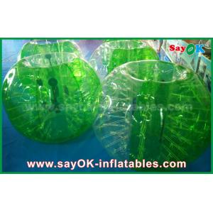 China Inflatable Sport Game Green TPU Material Inflatable Sports Games Human Bubble Football Soccer Ball supplier
