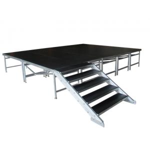 Black Aluminum Stage Platform Indoor Concert disassemble Stable 800mm - 1200mm