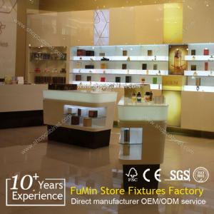 China European style cosmetic store unique acrylic makeup display case supplier