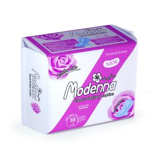 China Overnight Sanitary Towel Pads Disposable Women Cotton Surface With Wings supplier
