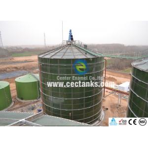 China Large Leachate Chemical Storage Tanks Glass Fused To Steel Durable supplier