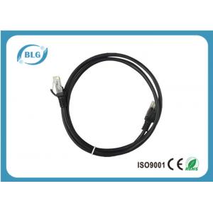 Copper Cat5e / CAT6 UTP Ethernet Patch Cable RJ-45 Black Color 8P8C 50U Male