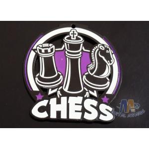 China 2D / 3D Design Glow In The Dark Chess Medals Participation Medals Spray Black Plating supplier