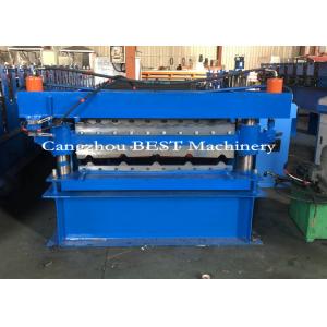 China Two Profiles In One Roofing Sheet Roll Forming Machine Double Layer Machine supplier
