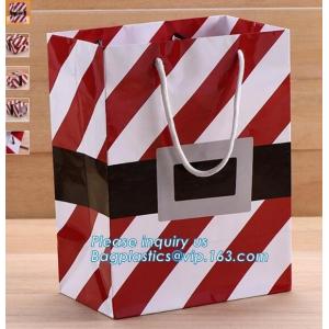 Christmas custom luxury gift food grade bakery Paper cake and bread packaging box carry Bag cut handle logo wholesale