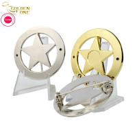 China Hollow Shiny Zinc Alloy Badge 3D Logo Metal Enamel Star Emblem For Honor on sale