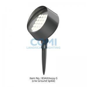 China RAL9023 Color Outdoor LED Flood Lights Aluminum Housing With Ground Spike supplier