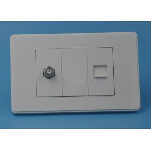 China Flame Resistant Wall Mounted Tv Sockets , Standard Tv Aerial Wall Socket supplier
