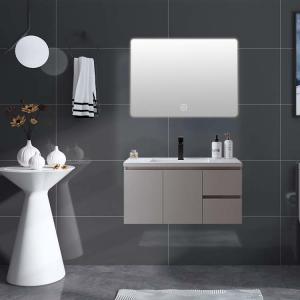 China Modern Ceramic Bathroom Vanity Bathroom Vanity Mirror Cabinet With Lights supplier