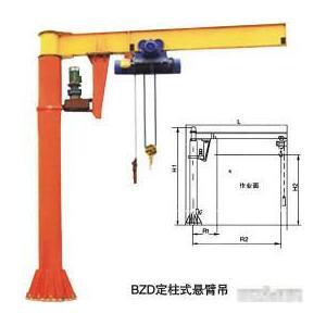 Single girder underslug models Best price, 2014 hot sale Fixed- column cantilever jib crane