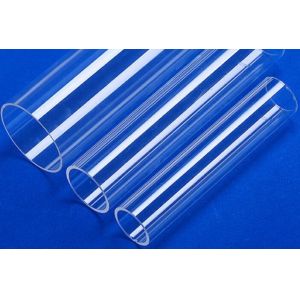 China Tube à essai de quartz transparent avec bon poli par côté du fond plat un employant la résistance d'acide de caractéristique wholesale