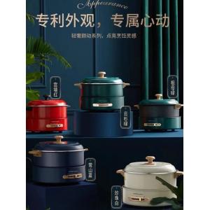 China Electric Dual Pot Steamboat Non Stick Hot Pot With Divider 5L 1300W supplier