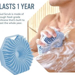Men Women Lead Free Silicone Shower Scrubber Gentle Exfoliating And Massage