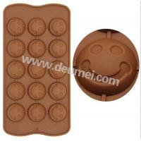 Funny Design Food Grade Smile Face Mini Silicone Chocolate Mold Great For Children