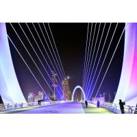 China Rainbow Crossing Pedestrian Overpass Bridge Cable Stayed Self Anchored Railway Suspension on sale